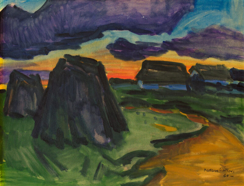 Ernst Mollenhauer (1892 Tapiau/Ostpreußen - 1963 Düsseldorf) - Abendsonne auf Sylt