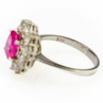 Entourage-Ring mit rosa Saphir - Bild 1