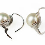 Paar Ohrhänger mit großen Perlen - Bild 4