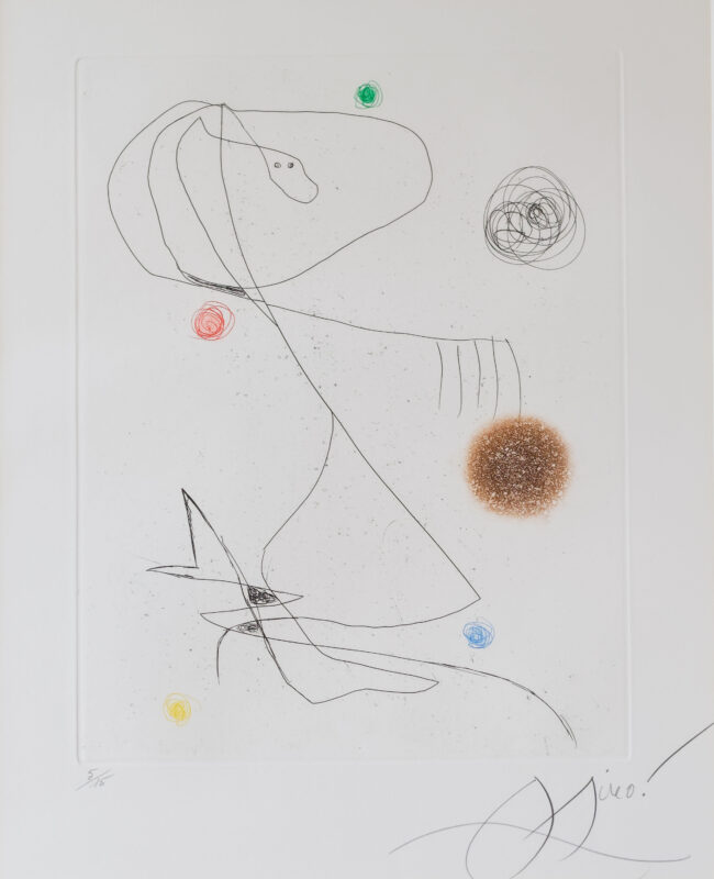 Joan Miró (1893 Barcelona - 1983 Palma de Mallorca) (F) - Incertitude prolongée aus 'Hommage à Lazzaro'