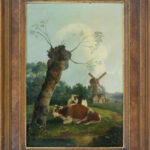 Charles Collins (Großbritannien, ca.  1818 - 1899) - Landschaft mit Kühen und Windmühle - Bild 2