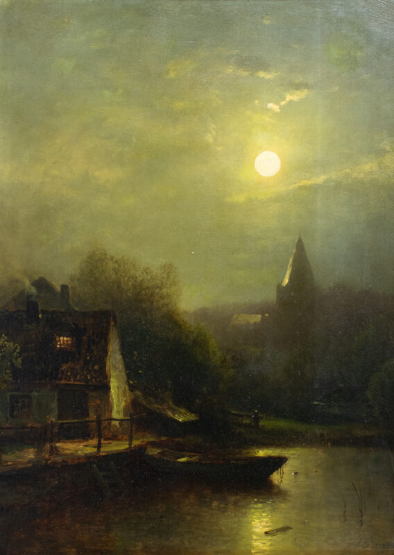 Sophus Jacobsen (1833 Fredrikshald - 1912 Düsseldorf) - Nocturne