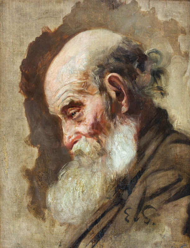 Eduard von Gebhardt (1838 Järva-Jaani - 1925 Düsseldorf) - Bildnis eines alten Mannes - Bild 1