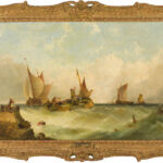 Alfred James Montague (London, 1832 - 1883) - Fischerboote vor der Küste - Bild 2