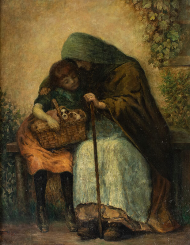 J. O.  Banks (England, aktiv 1856 - 1873) - Mütterliche Liebe - Bild 1