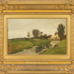 Gregor von Bochmann (1850 Gut Nesat - 1930 Hösel) - Weide am Kanal - Bild 2
