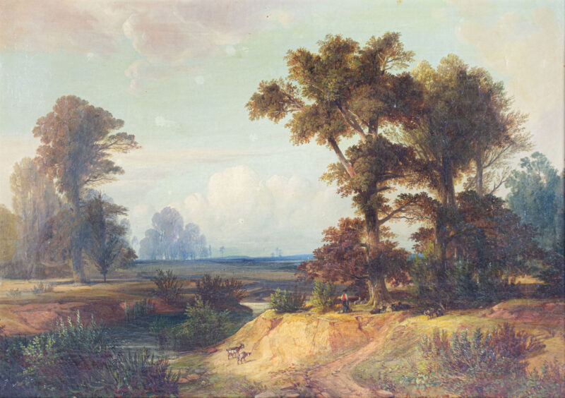 Alexius Geyer (1816 Berlin - 1883 ebenda) - Landschaft mit Hirte