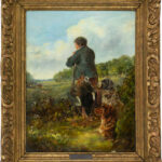 William Best (Großbritannien, 19.  Jh.) - Jäger mit 2 Hunden - Bild 2