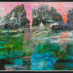 Jan Szancenbach (1928 Krakau - 1998 ebenda) - 'Norwegische Landschaft mit rosa Himmel' - Bild 2