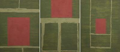 Bruce Robbins (1948 Philadelphia) - 3-tlg., Triptychon 'Berlin Windows'