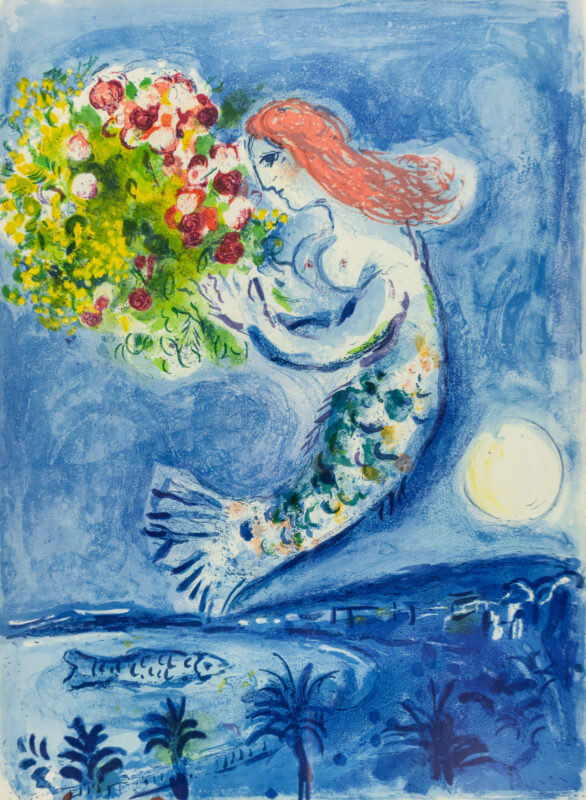 Marc Chagall (1887 Witebsk - 1985 Paul de Vence) (F) - Nice Soleil Fleurs (Die Engelsbucht) - Bild 1