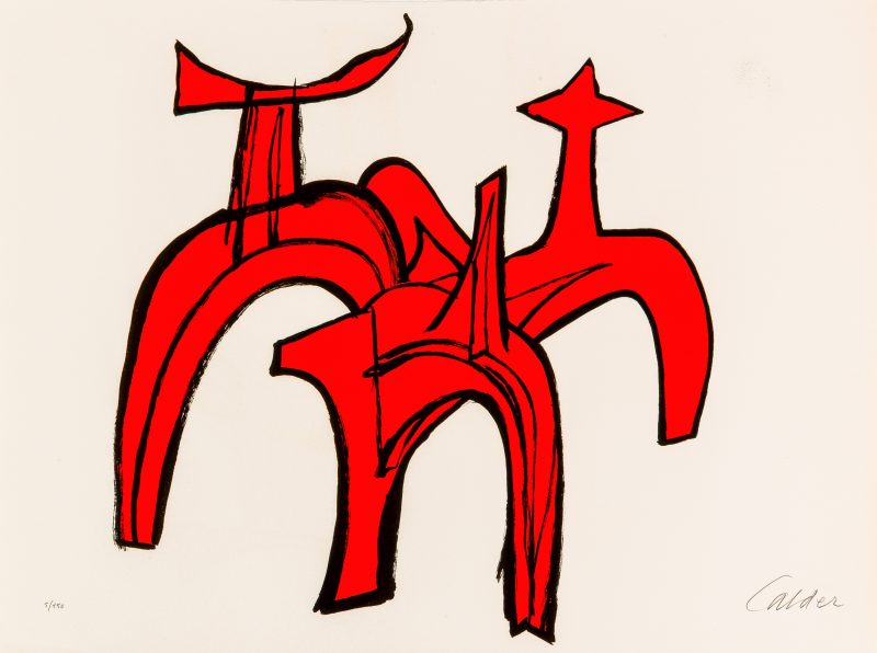 Alexander Calder (1898 Philadelphia - 1976 New York) (F) - 'Cheval Rouge'