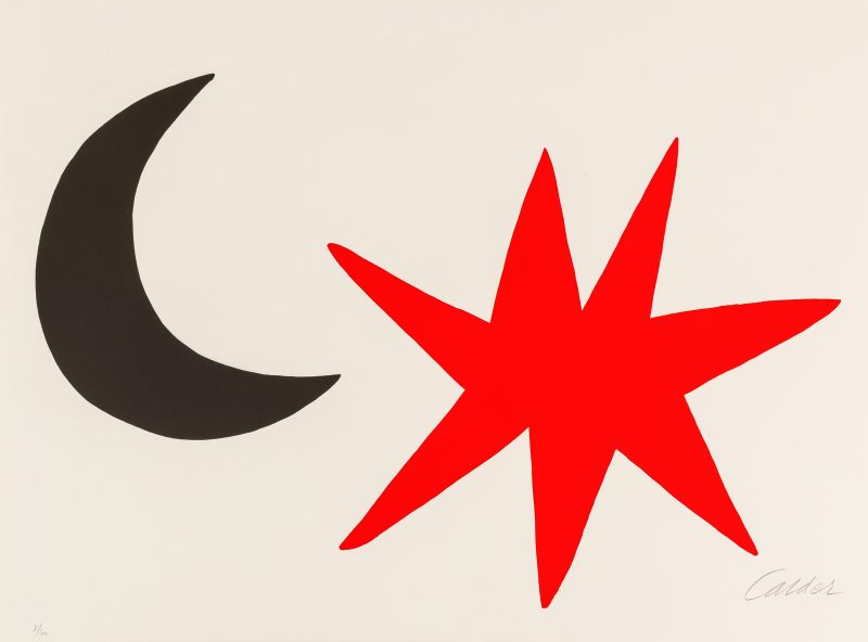 Alexander Calder (1898 Philadelphia - 1976 New York) (F) - Komposition mit Mond und Stern - Bild 1