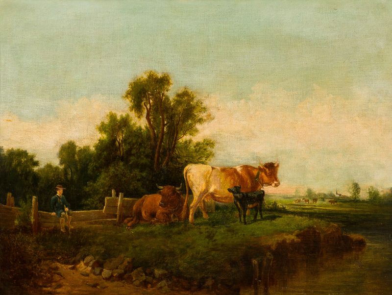 Bertha von Grab (1846 - c.  1921) - Ruhender Kuhhirte auf der Weide