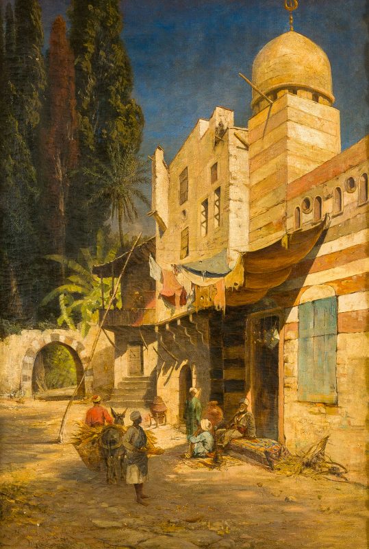Hugo von Seckendorff-Gutend (19.  Jh. Deutschland) - Straßenszene in Kairo - Bild 1