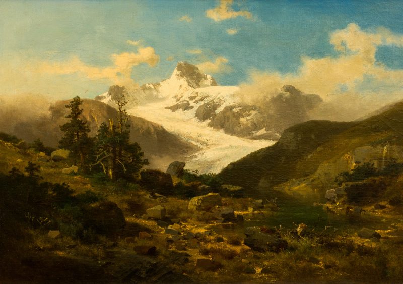 Bernhard Moritz Girscher (1822 - 1870 Berlin) - 'Hochgebirgs-Landschaft in den Tauern (Pinzgau)'