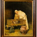 Arnaldo Tamburini (1853 - 1908) - Mönch am Hühnerkäfig - Bild 2