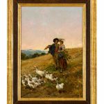 Daniel Hernández Morillo (1856 Salcabamba, Peru - 1932 Lima) - Bauernpaar mit Gänsen - Bild 2