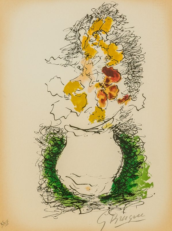 Georges Braque (1881 Argenteuil - 1963 Paris) - 'Le Bouquet'