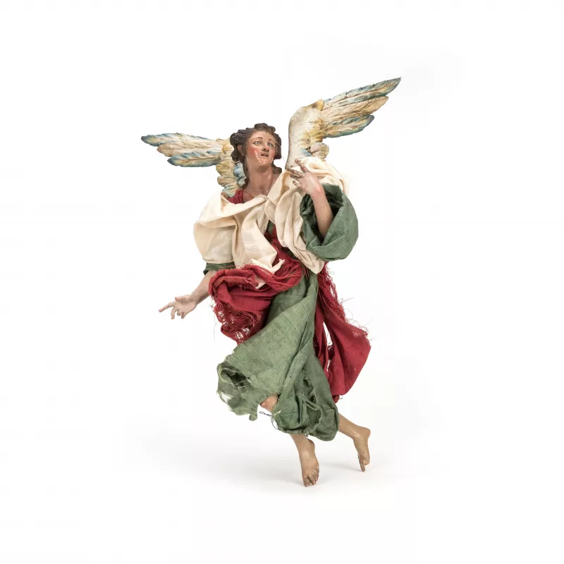 Neapolitanische Krippenfigur, fliegender Engel