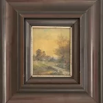 Landschaften mit Bauernhof, zwei Gemälde_75609_346-2