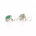 Paar Ohrclips mit Smaragd- und Diamantbesatz_75613_266-3