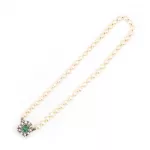 Perlencollier mit Smaragd-Diamantschließe_75613_267-1