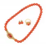 Schmuckset mit Korall-Diamantbesatz_75613_273-1