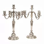 Paar Silber-Girandolen im klassizistischen Stil_75617_100-1
