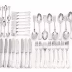 Robbe & Berking Silber-Menügarnitur 'Alt Kopenhagen' und Mahagoni-Besteckkasten_75617_105-1