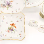 Meissen Serviceteile 'Neubrandenstein mit Blumen und Insekten'_75617_19-5
