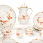 Meissen Kaffeeservice 'Indische Malerei in Korallenrot'_75617_24-3