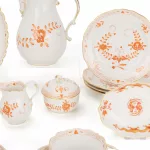 Meissen Kaffeeservice 'Indische Malerei in Korallenrot'_75617_24-4