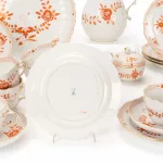 Meissen Kaffeeservice 'Indische Malerei in Korallenrot'_75617_24-5