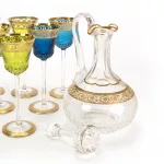 Saint Louis Karaffe und Weingläser 'Thistle Gold'_75617_72-3