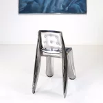 Stuhl 'Chippensteel 0.5' in Inox, Entwurf von Oskar Zieta_84071_101-3
