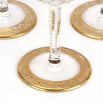 St. Louis Set Likörgläser und Champagnerschalen 'Thistle Gold'_84071_22-3