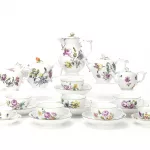 Meissen Kannen und Tassen mit Blumenmalerei_84071_27-1