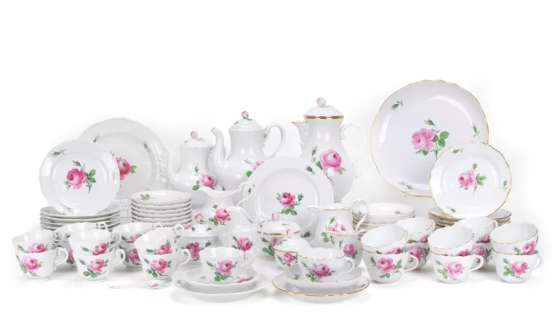 Meissen Kaffeeservice 'Rote Rose'