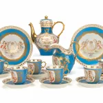 Sèvres-Stil Mokkaservice mit Louis-Philippe-Monogramm_84071_37-1