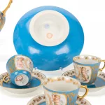 Sèvres-Stil Mokkaservice mit Louis-Philippe-Monogramm_84071_37-5