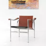 Cassina Armlehnstuhl 'LC1' auch 'Basculant Chair', Entwurf von Le Corbusier, Pierre Jeanneret und Charlotte Perriand_84071_63-1