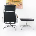 Eames Soft Pad Chair 'EA 222' & Ottomane 'EA 223', Entwurf von Charles & Ray Eames_84071_82-3