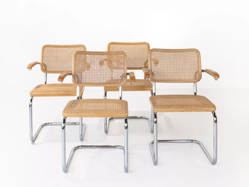 Set Thonet Freischwingerstühle 'S64 V'
