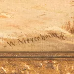 Winterszene mit Familie, Pferd und Hund am See_84075_218-4