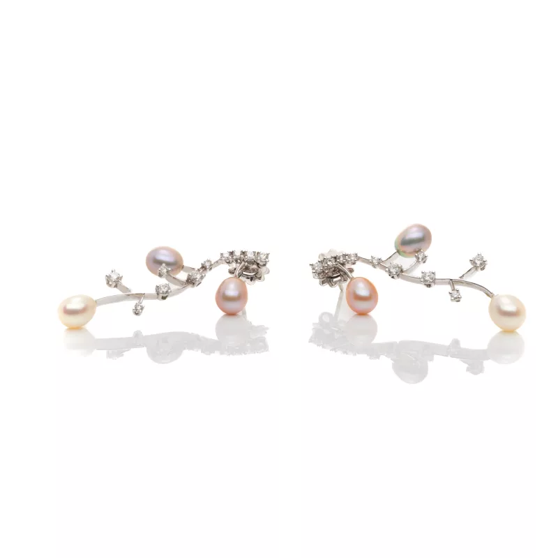 Diamant-Perl-Ohrhänger