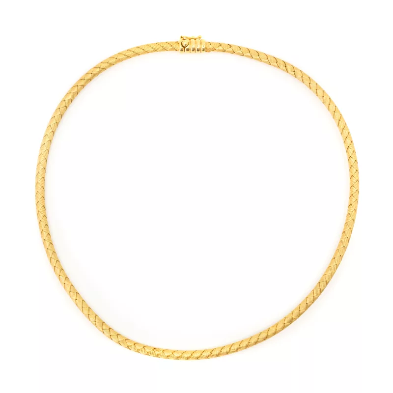 Geflochtenes Goldcollier