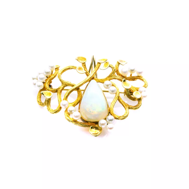Opal-Perlbrosche