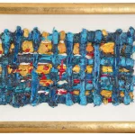 Deutsch-Europäischer Kopf (Gitterkopf) Blau - Gold - Rot - Schwarz_94749_177-2