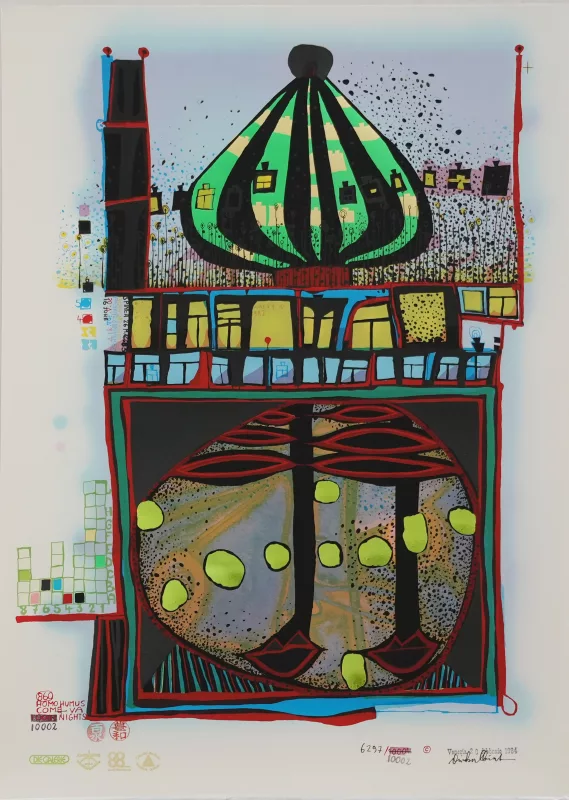 Friedensreich Hundertwasser (1928 Wien - 2000 Brisbane) (F)